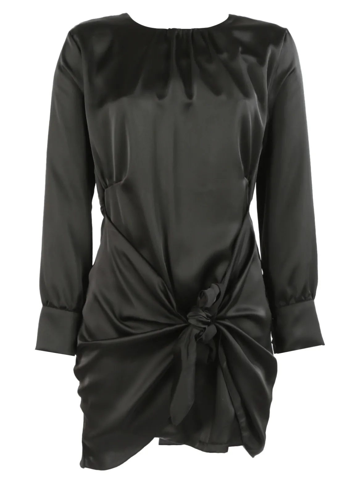 New Collection Vestito donna in raso manica lunga