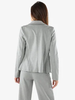 New Gj Blazer donna spigato con bottone - grigio
