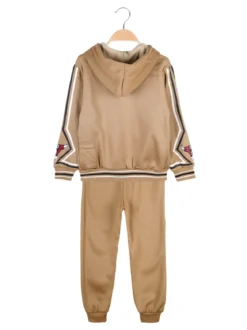 New Kids Completo sportivo 2 pezzi da bambino con cappuccio e zip