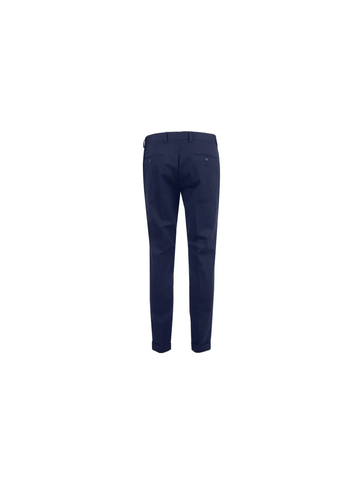 New Marshll Pantaloni da uomo in cotone con risvolti sul finale - blu
