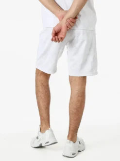 New Mentality Bermuda da uomo con coulisse e tasche frontali con zip - bianco
