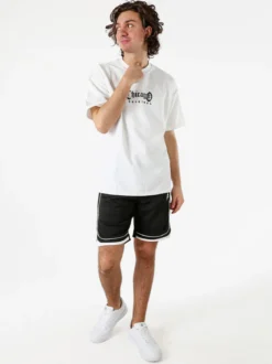 New Mentality Bermuda da uomo con coulisse - nero