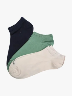 North Pole Confezione da 3 paia di calze sneakers da donna in bamboo