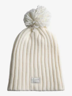 Norway Cappello donna in maglia con pompon - bianco