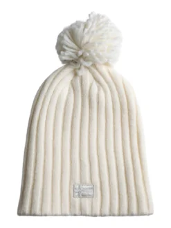 Norway Cappello donna in maglia con pompon - bianco