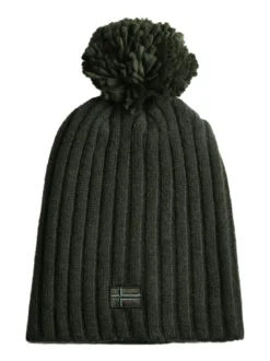 Norway Cappello donna in maglia con pompon - militare