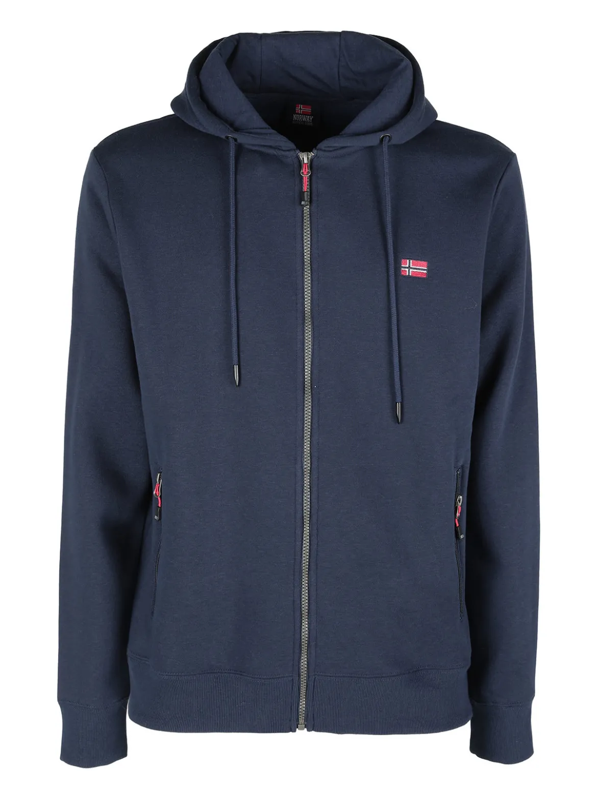 Norway Felpa da uomo con cappuccio e zip