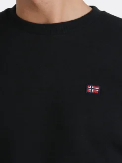 Norway Felpa girocollo da uomo invernale - nero