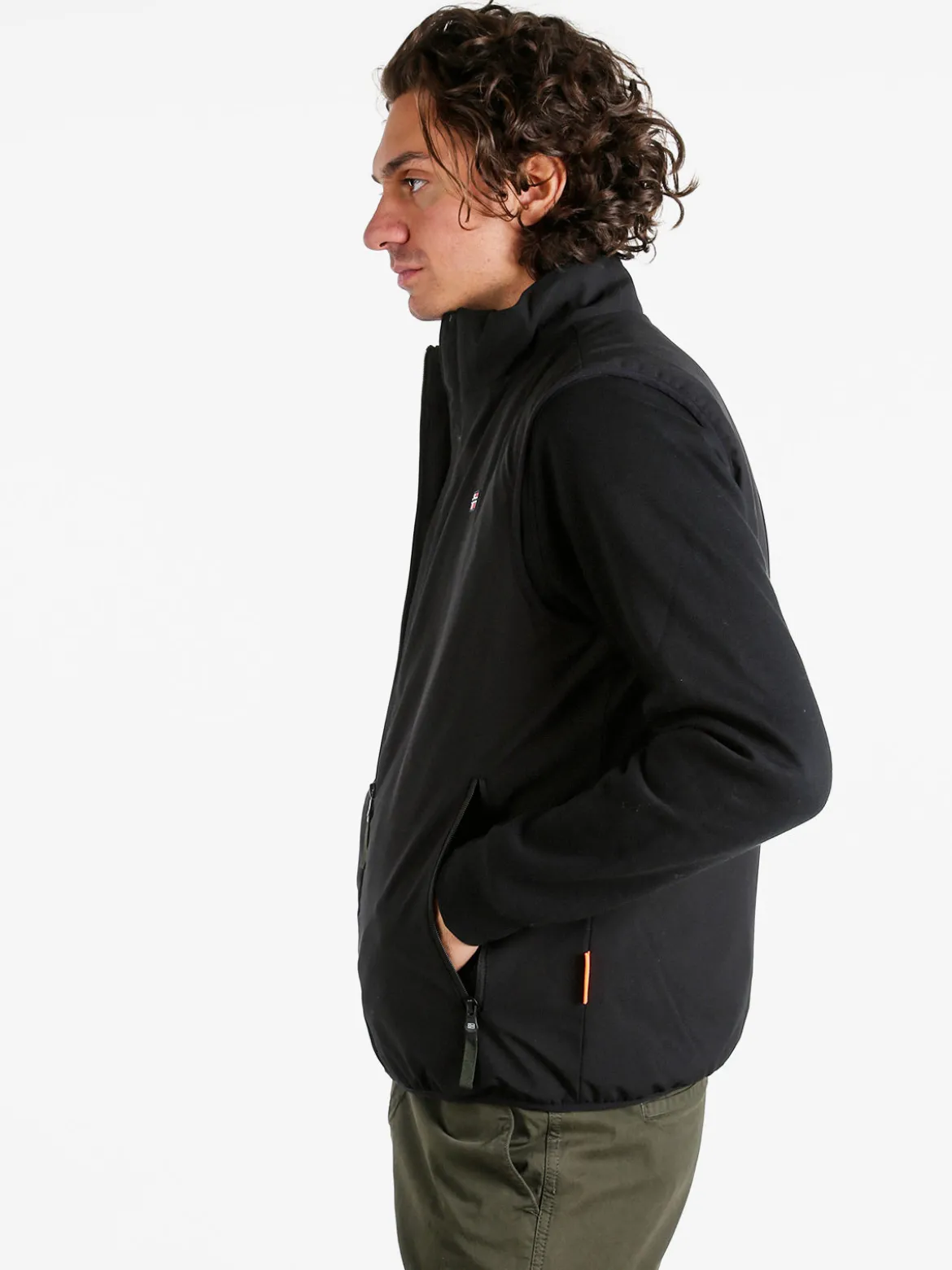 Norway Gilet da uomo con interno in pile - nero