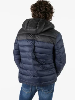 Norway Giubbotto imbottito da uomo con cappuccio e zip - blu scuro