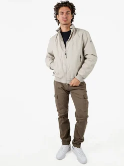 Norway Giubbotto uomo con zip e interno in pile - beige