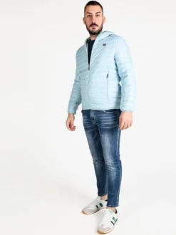 Norway Piumino da uomo 100 g con cappuccio e zip
