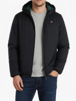 Norway Piumino da uomo reversibile con cappuccio - blu scuro