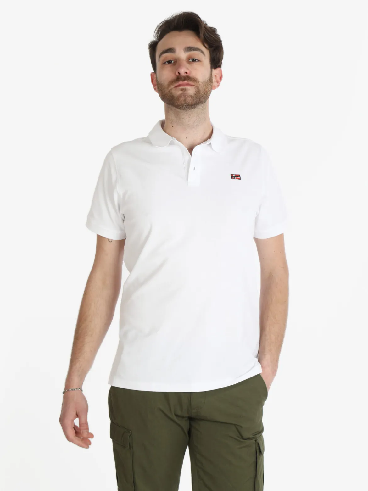 Norway Polo in cotone da uomo a manica corta