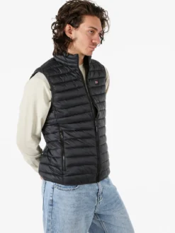 Norway Smanicato imbottito da uomo con zip - nero