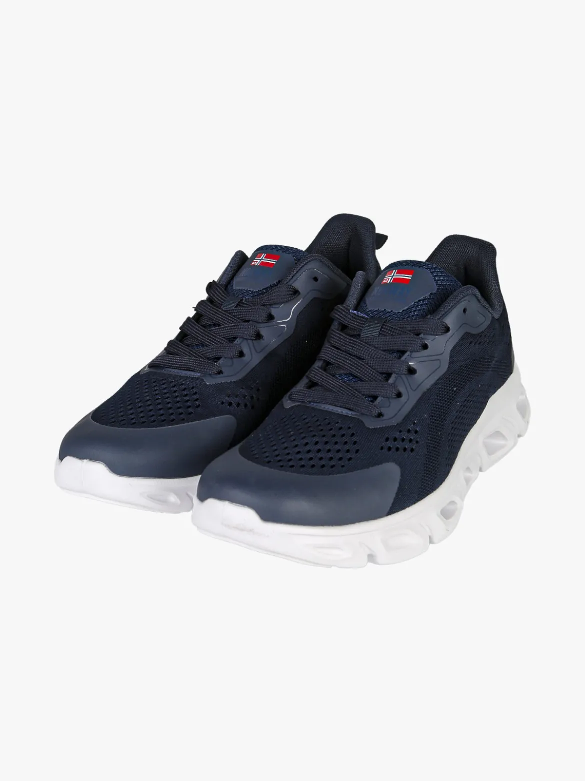 Norway Sneakers da uomo sportive in tessuto - blu scuro