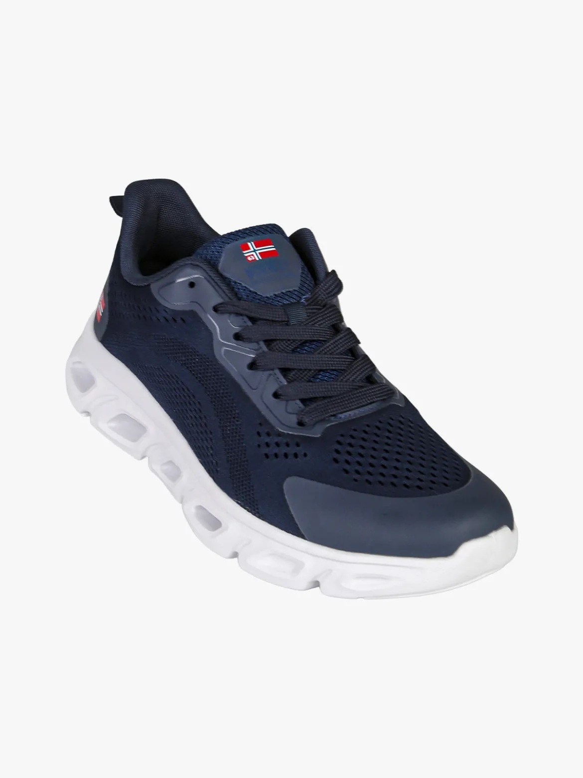 Norway Sneakers da uomo sportive in tessuto - blu scuro
