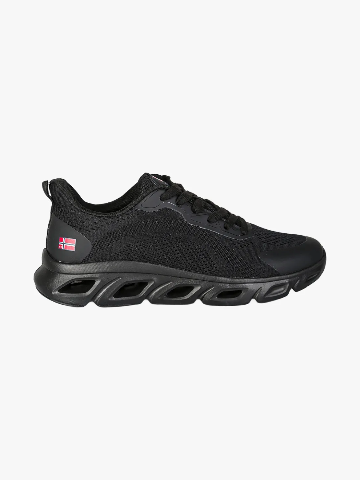 Norway Sneakers da uomo sportive in tessuto - nero