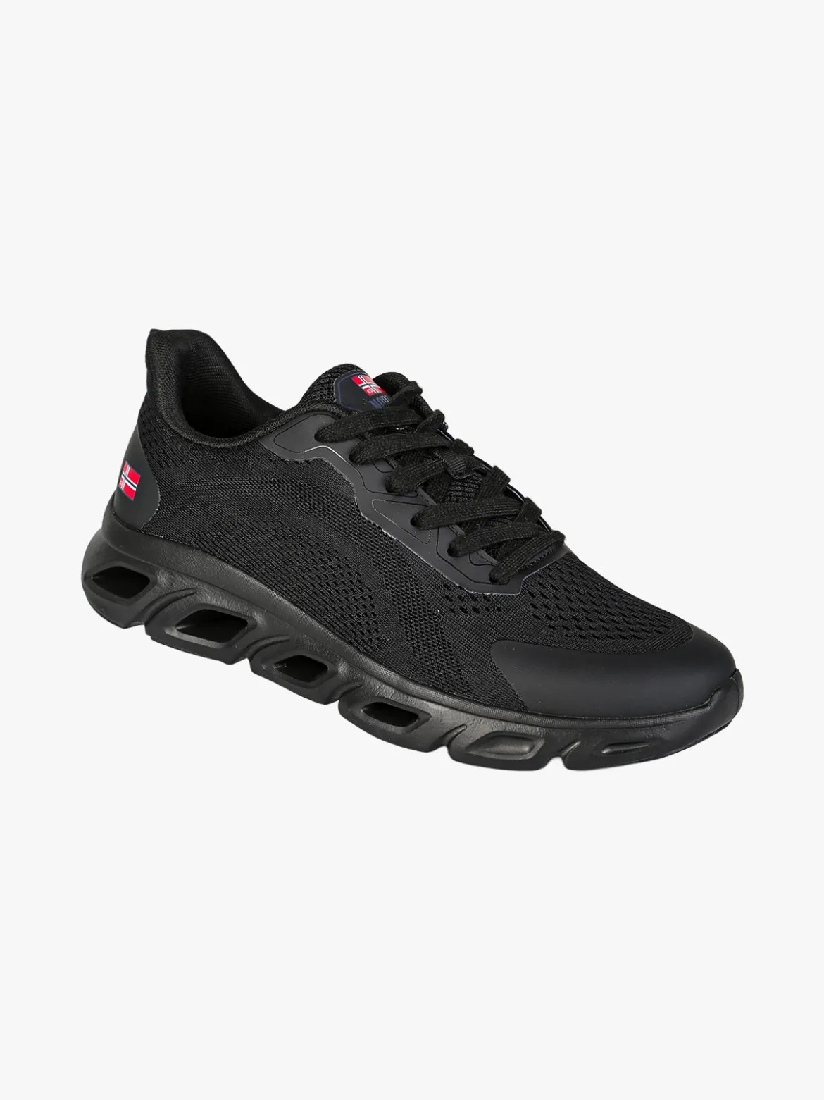 Norway Sneakers da uomo sportive in tessuto - nero