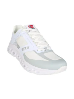 Norway Sneakers sportive da uomo con intersuola geometrica - bianco