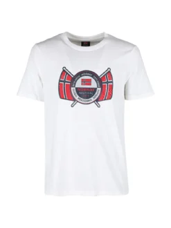 Norway T-shirt da uomo in cotone con stampa