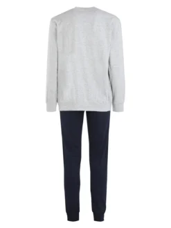 Nottingham Pigiama lungo da uomo in cotone jersey
