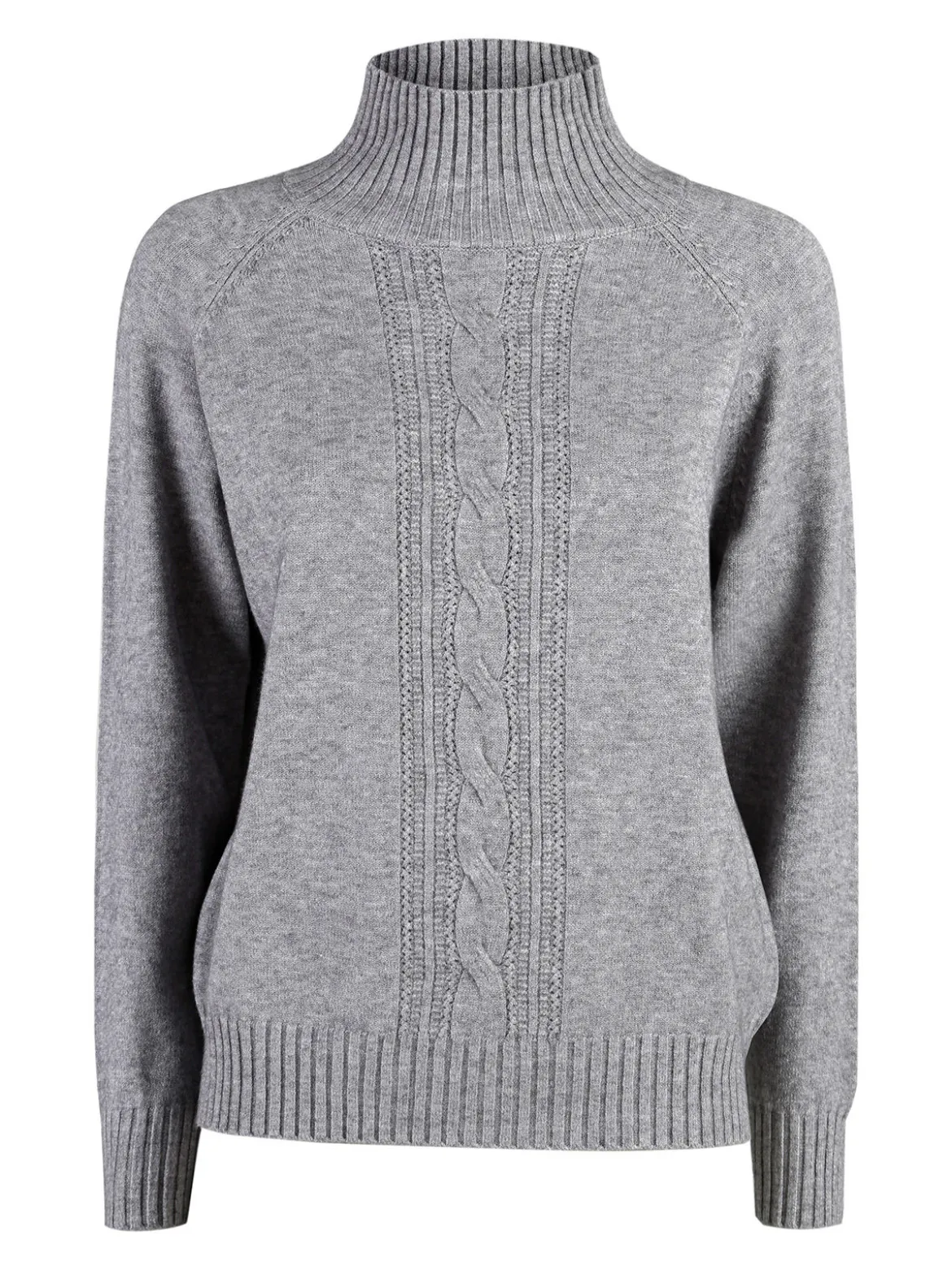 Nova Pullover donna con collo alto - grigio