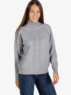 Nova Pullover donna con collo alto - grigio
