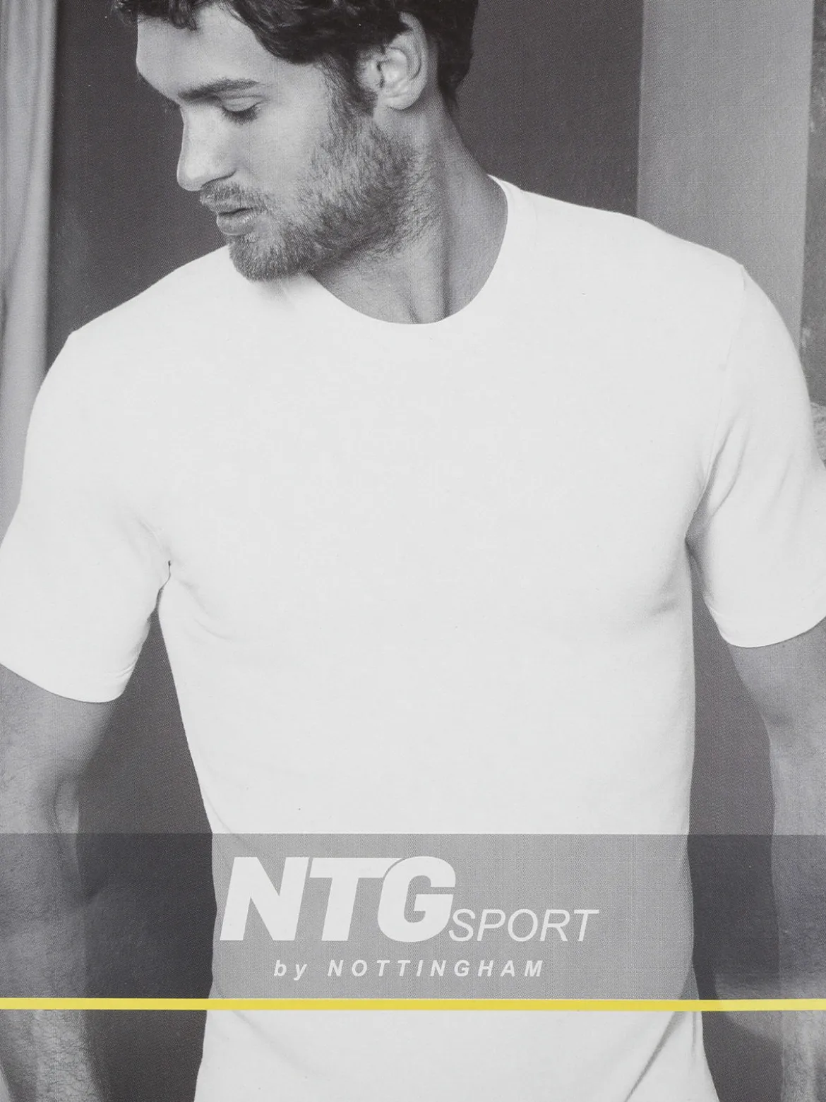 Ntg T-shirt intima da uomo in cotone interlock
