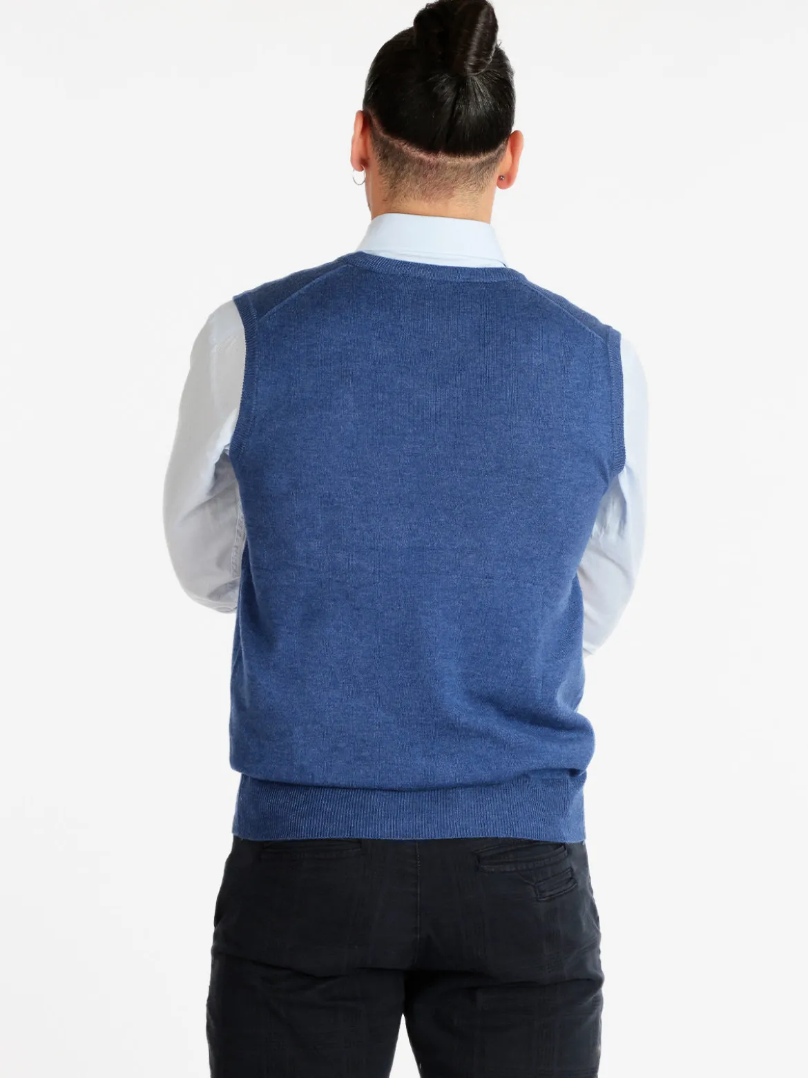 Occhi&Belli Gilet in maglia da uomo in misto cachemire