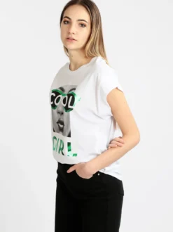 Ootd T-shirt donna oversize con stampa
