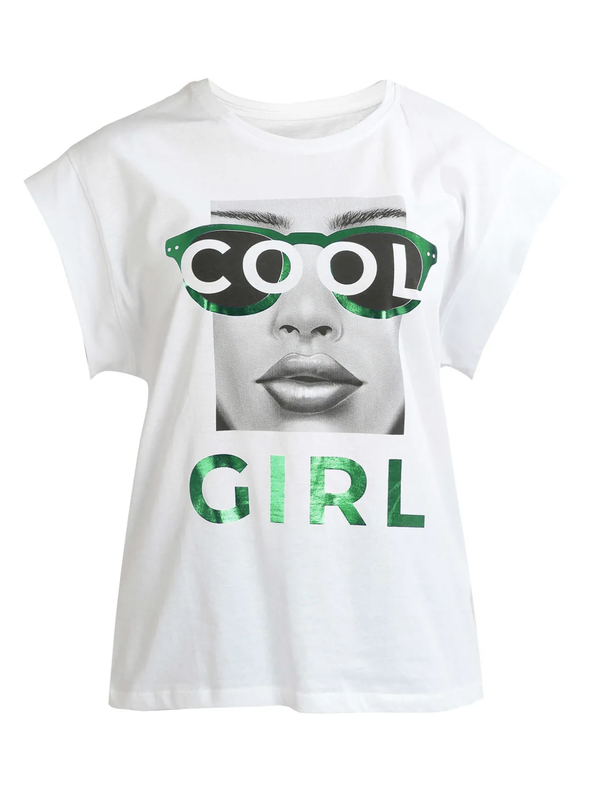 Ootd T-shirt donna oversize con stampa