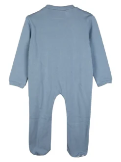 Pastello Pigiama intero da neonato con zip intera - azzurro