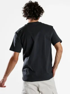 Paterson T-shirt girocollo da uomo in cotone - grigio scuro