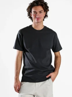 Paterson T-shirt girocollo da uomo in cotone - grigio scuro