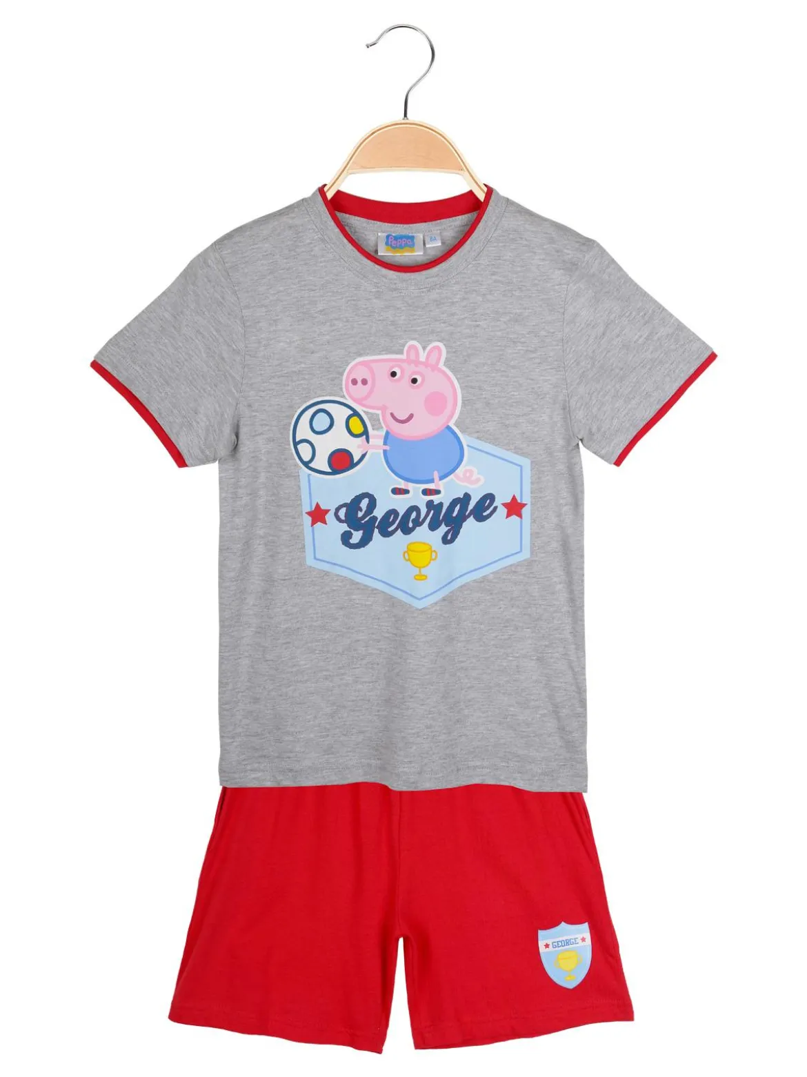 Peppa Pig Pigiama corto bimbo con stampa george