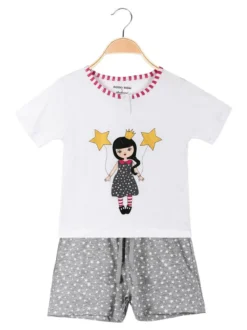 Piccoli Sogni Pigiama corto da bambina in cotone