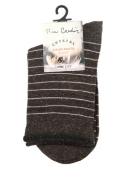 Pierre Cardin Calze corte da donna a righe - marrone