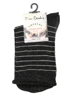 Pierre Cardin Calze corte da donna a righe - nero