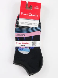 Pierre Cardin Calze corte donna con stampe Confezione 3 paia