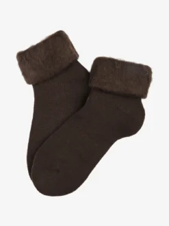 Pierre Cardin Calze soft donna con bordo di pelo - marrone
