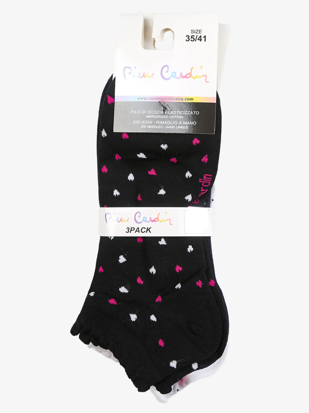 Pierre Cardin Confezione da 3 paia di calze corte da donna il filo di scozia