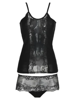 Pierre Cardin Coordinato canotta + panty in pizzo