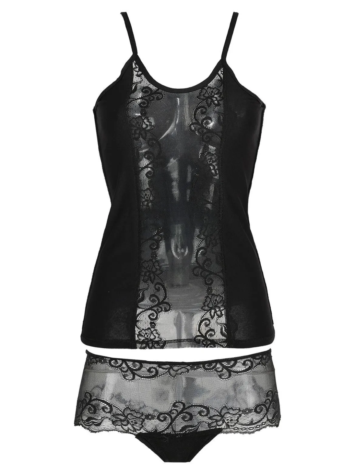 Pierre Cardin Coordinato canotta + panty in pizzo