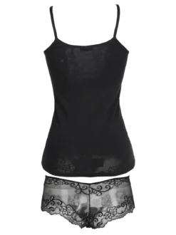 Pierre Cardin Coordinato canotta + panty in pizzo
