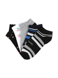 Pierre Cardin 5 Paia di calze corte da donna in cotone