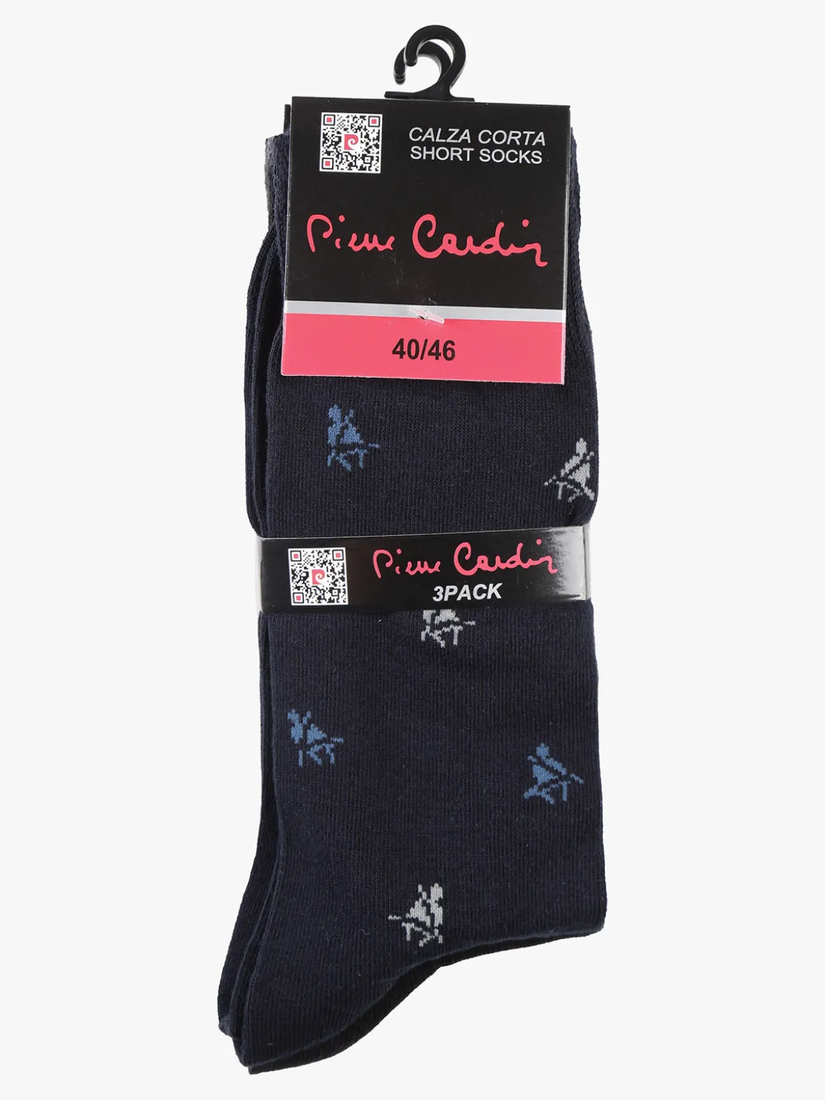 Pierre Cardin 3 Paia di calze corte da uomo con stampe