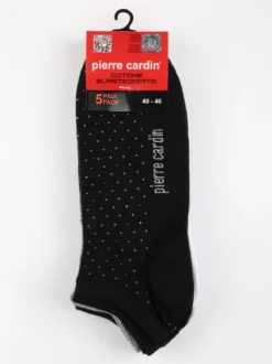 Pierre Cardin 5 Paia di calze corte da uomo in cotone