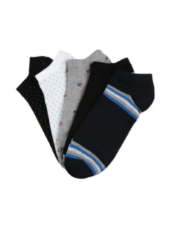 Pierre Cardin 5 Paia di calze corte da uomo in cotone