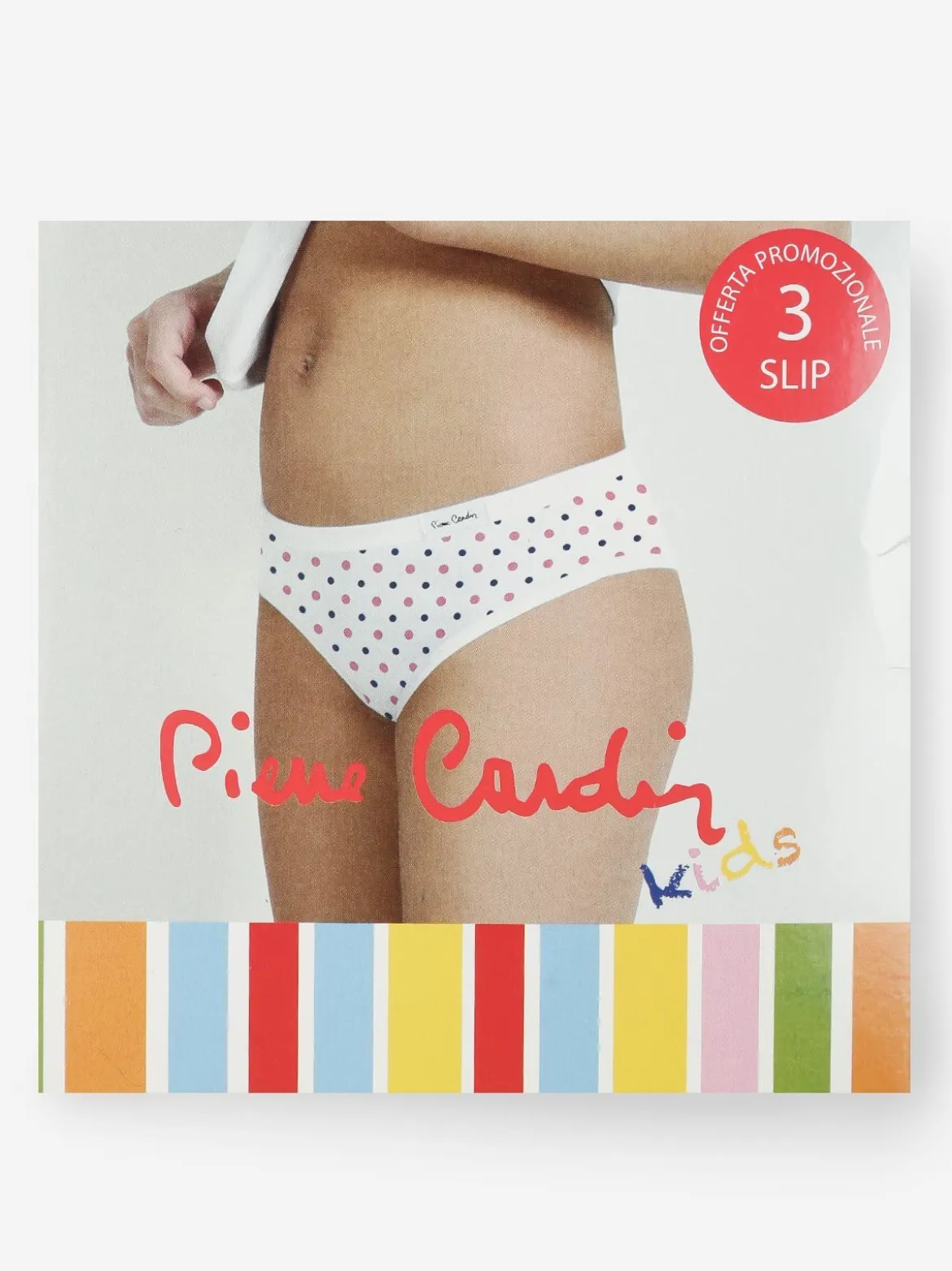 Pierre Cardin Tris di slip da bambina in cotone